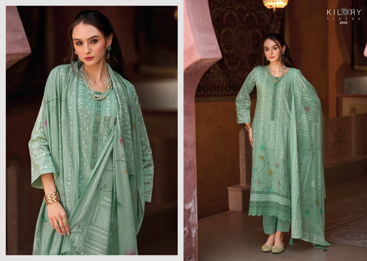 ELAHEN By KILORY TRENDS 2401 To 2406 Series Beautiful Festive Suits Colorful Stylish Fancy Casual Wear PURE LAWN COTTON Dresses At Wholesale Price